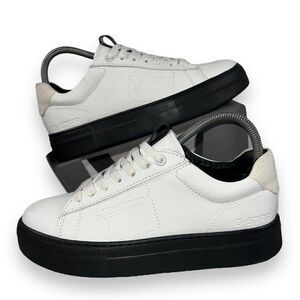G-Star‎ Raw Loam II Pop Casual Leather Sneakers White / Black Women's 7